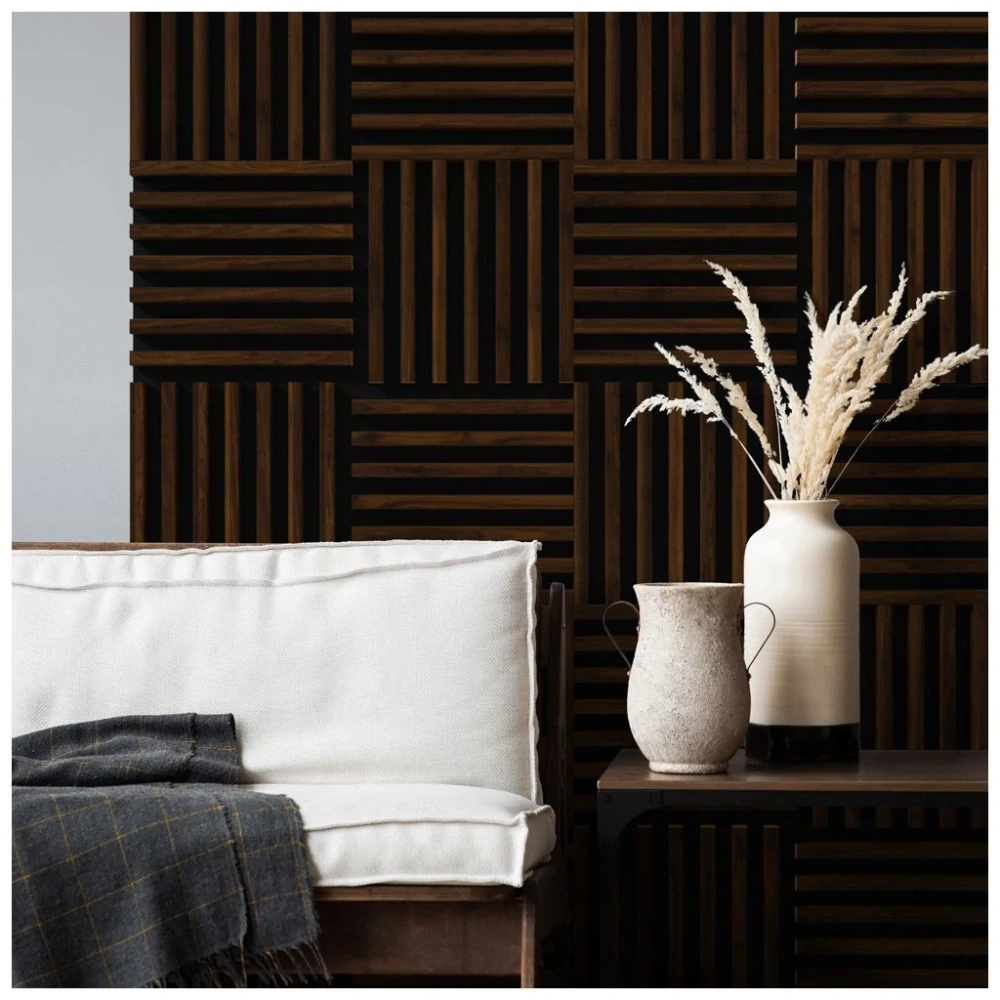 Stenové lamely MINI- HAZELNUT/ČIERNA