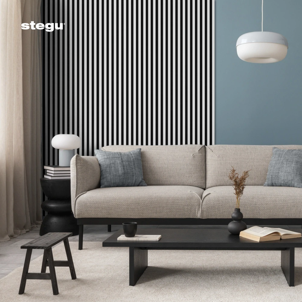 Stenové lamely ACOUSTIC PROLINE 240 - BIELA/ČIERNA