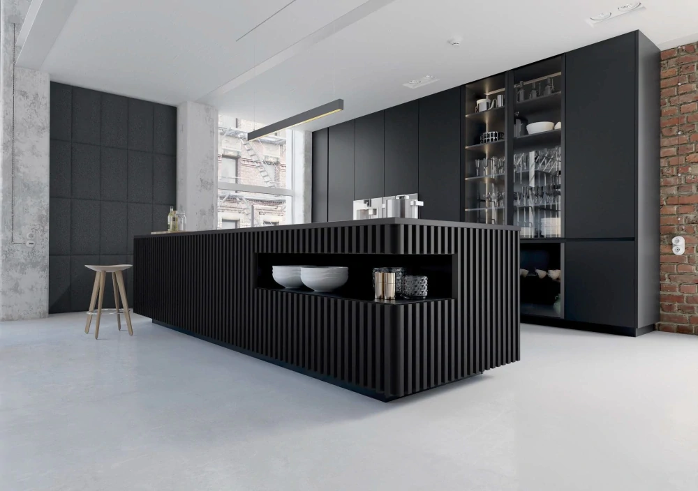 Stenové lamely LINEA 3 ČIERNY/ČIERNY