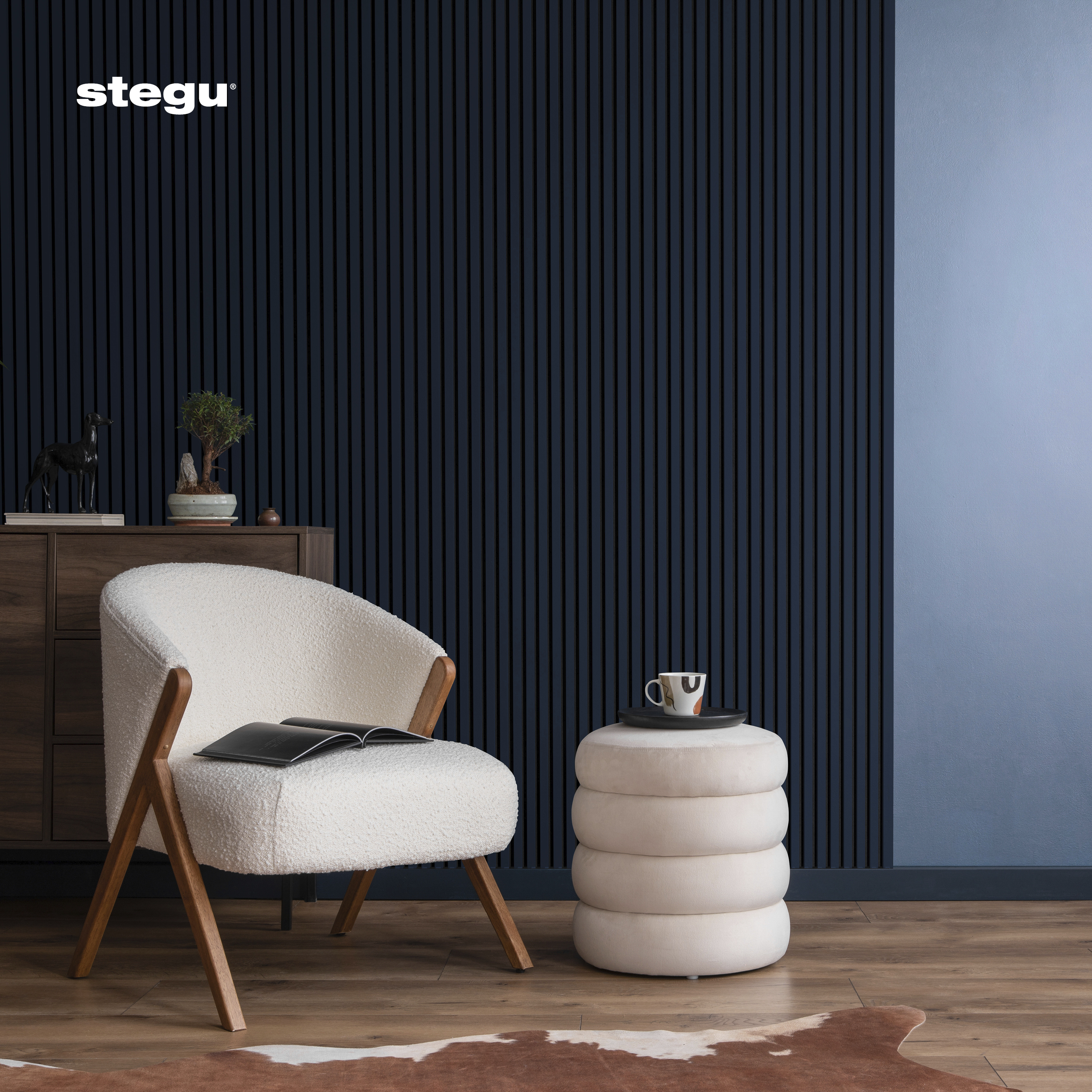 Stenové lamely ACOUSTIC LINE NAVY BLUE