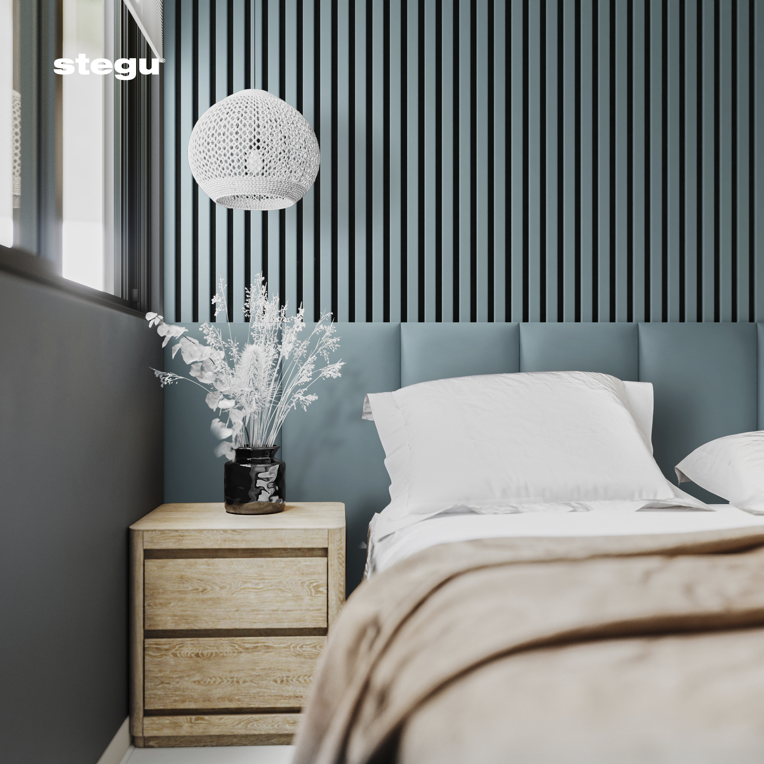 Stenové lamely ACOUSTIC LINE SMOKE BLUE