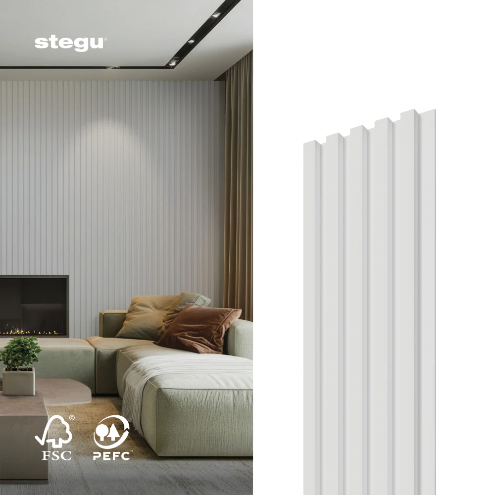 Stenové lamely SELECT - BIELA