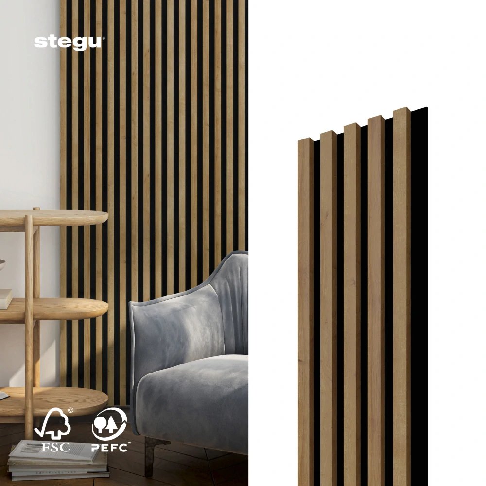 Stenové lamely SELECT - DUB/ČIERNA