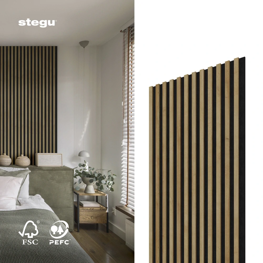 Stenové lamely ACOUSTIC PROLINE 120 - DUB/ČIERNA