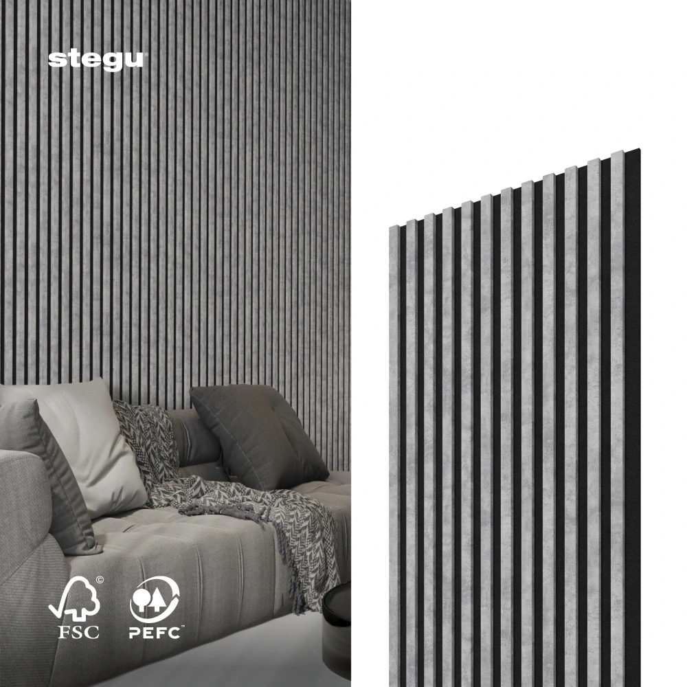 Stenové lamely ACOUSTIC PROLINE 240 - URBAN/ČIERNA