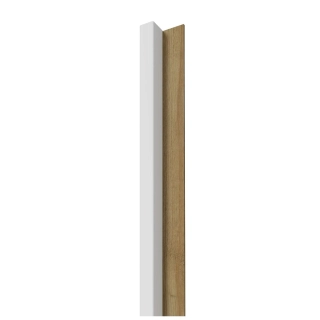 Stenové lamely SLIM 1 BIELY/DUB
